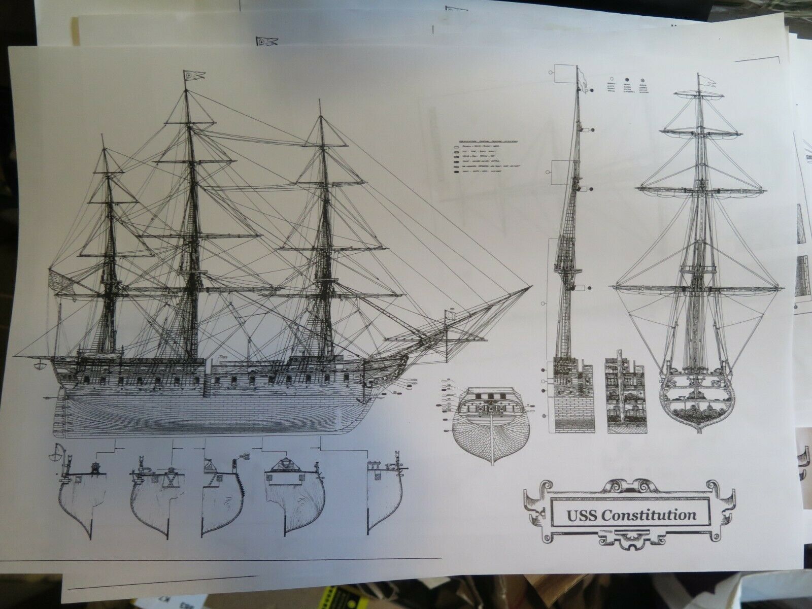 Uss Constitution Ship Lines Plans