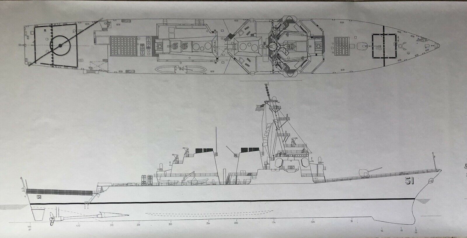 Uss Arleigh Burke Ddg-51 Destroyer  By The Scale Shipyard - Huge!! 10' Feet!!