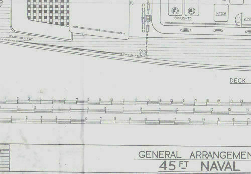 "45 Foot Naval Steam Pinnace" Model Ship Plan, Produced By Harold Underhill
