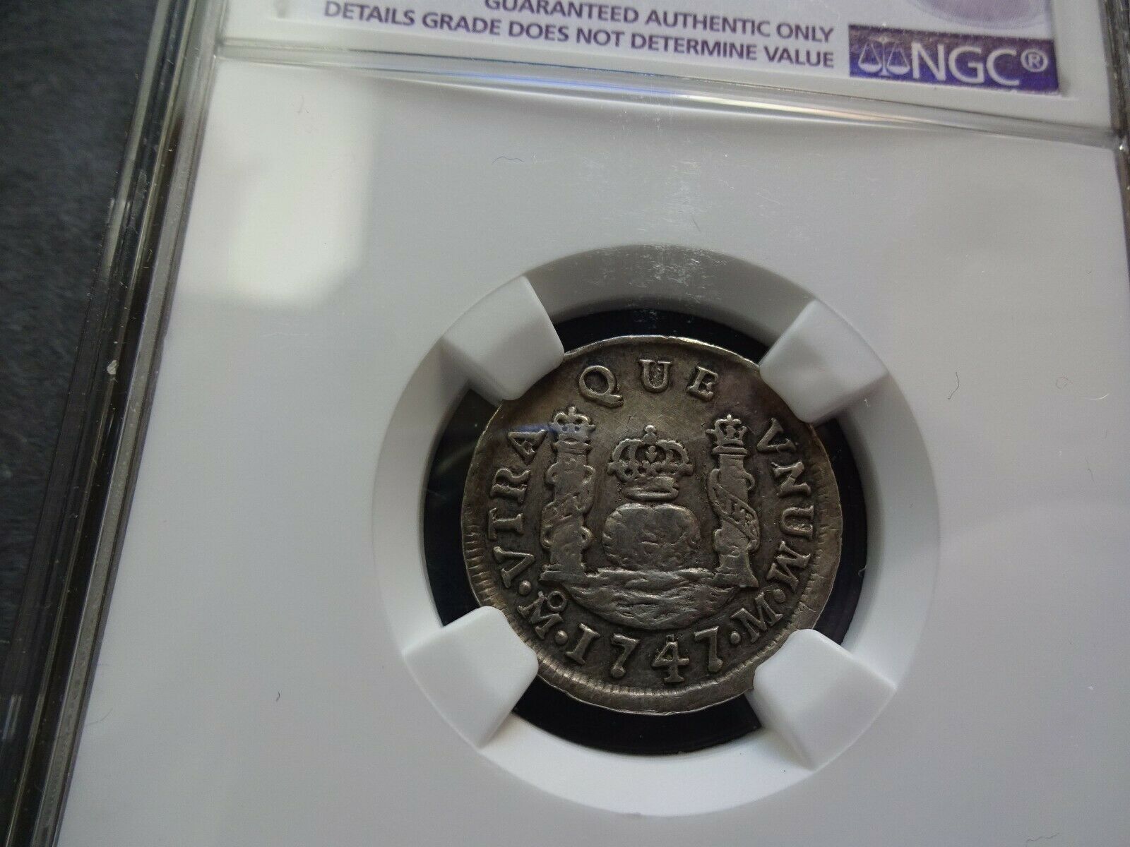 Mexico One 1 Real 1747 M Transitional Year Ngc Detail Xf