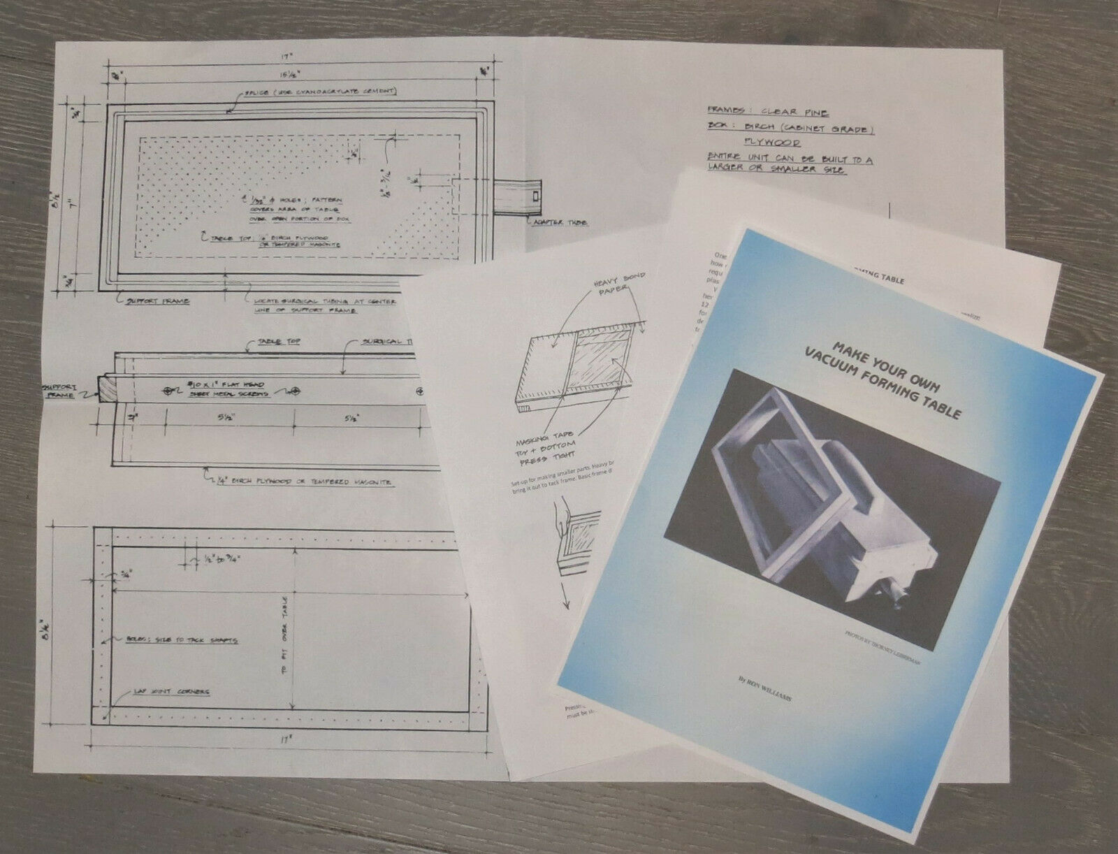 Plans To Build Your Own Vacuum Forming Table